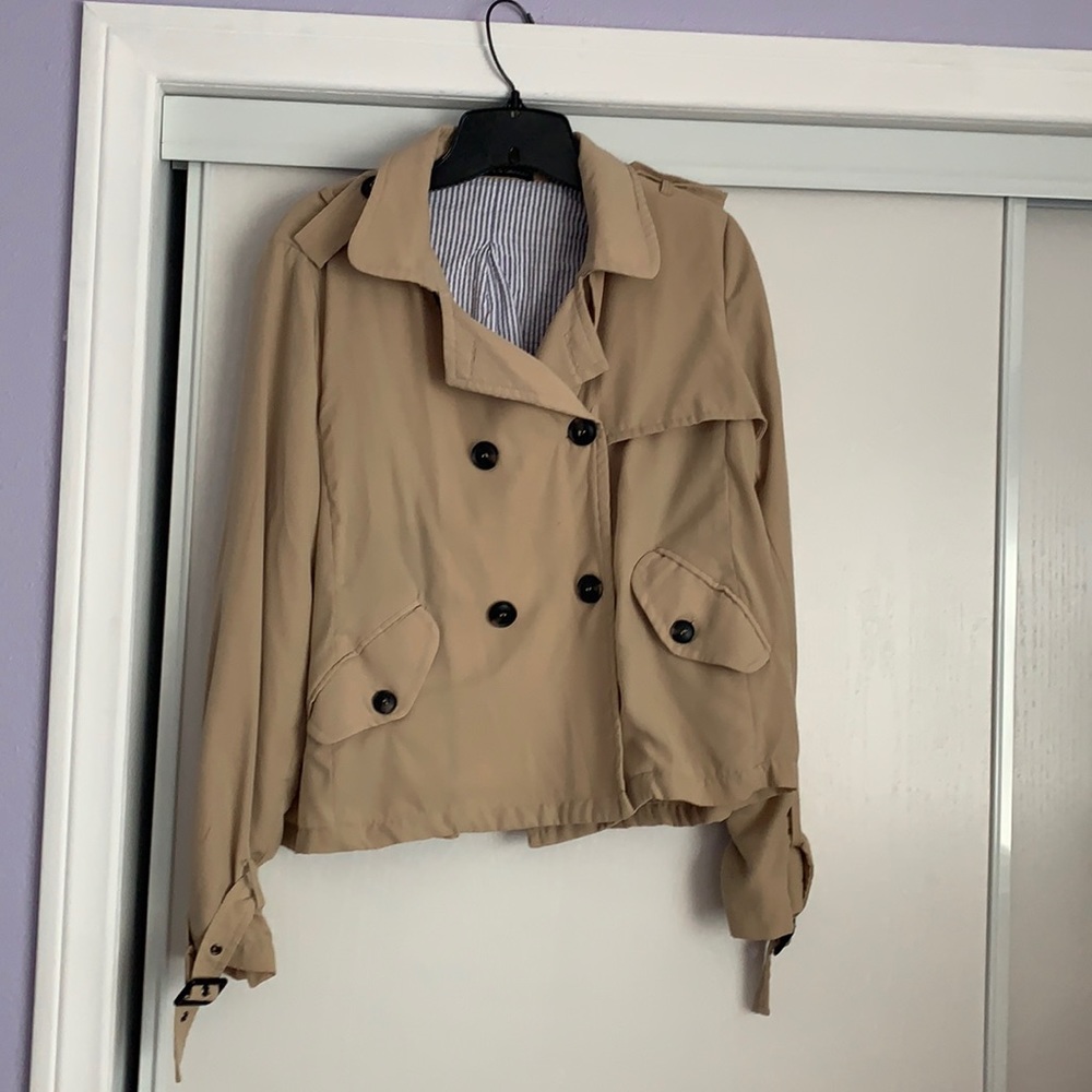 Women’s Double Breasted Polyester Light Jacket Si… - image 1